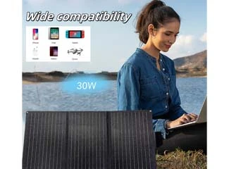 30W Integrated Lamination Lightweight Design Portable Foldable Solar Charger