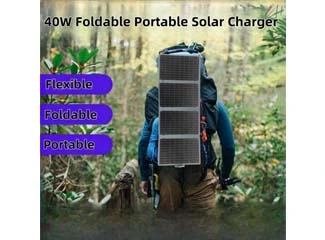 40W Integrated Lamination Lightweight Design Portable 4 Foldable Solar Charger