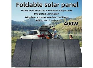 Aluminum Frame 400W Monocrystalline Portable Foldable Lightweight Design Solar Panels for Outdoor