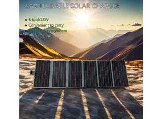 Solar Charger Power Bank 23W Portable 6 Foldable